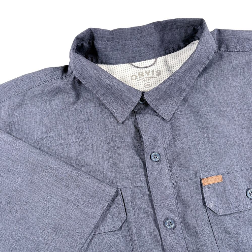 Orvis Classic Collection‎ Button Down Shirt Men's Short Sleeve Sz XXL